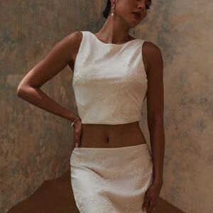 Meshki Mona Burnout Cowl Top